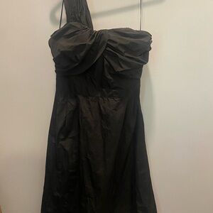 Banana Republic One-Shoulder Black Dress